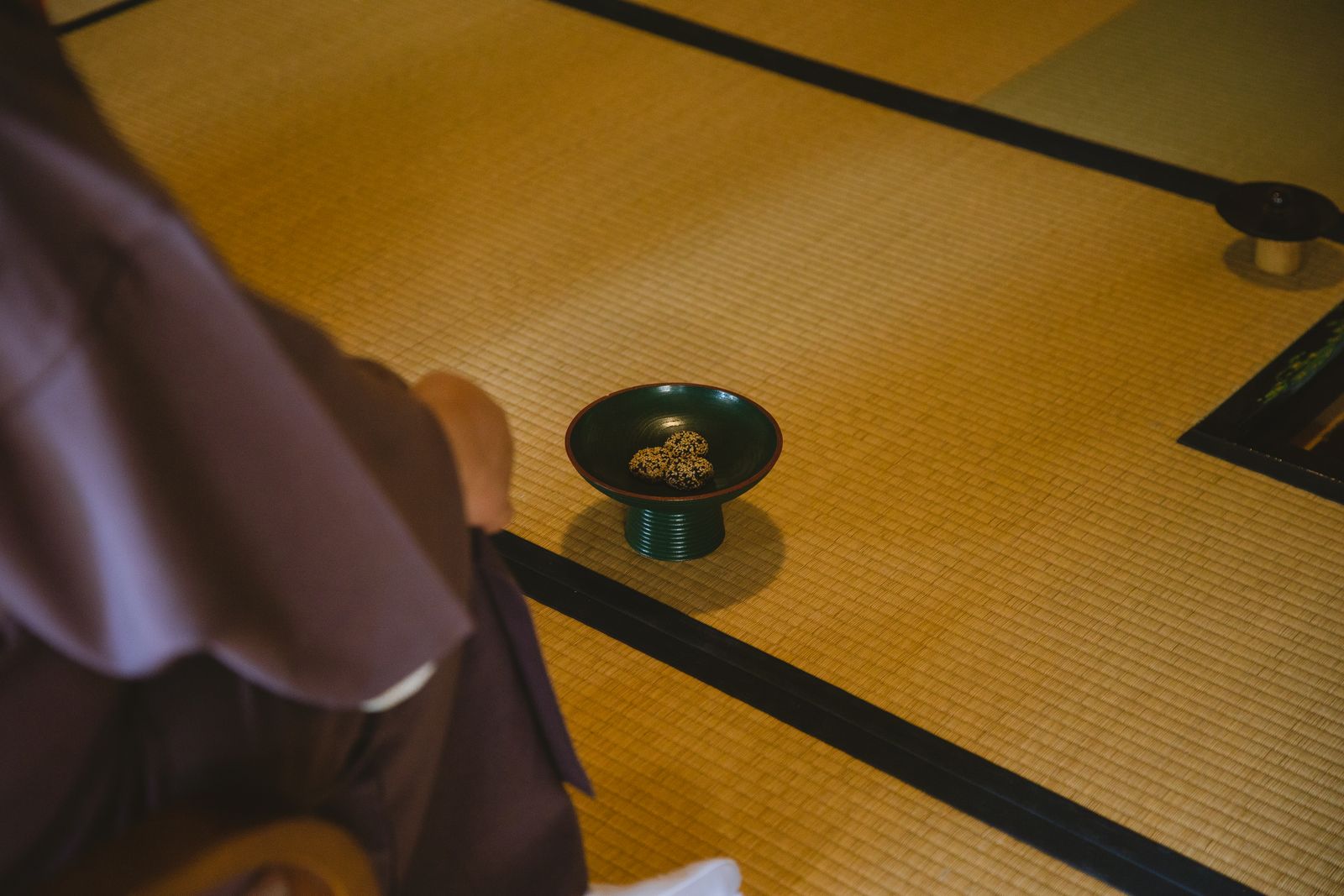 茶席の和室に敷かれた畳